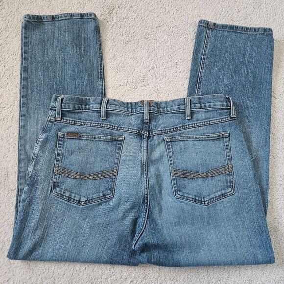 Ariat | M4 Boot Low Rise Denim Jeans Cowboy Western Rodeo Mens 40 x 32 - Picture 4 of 7